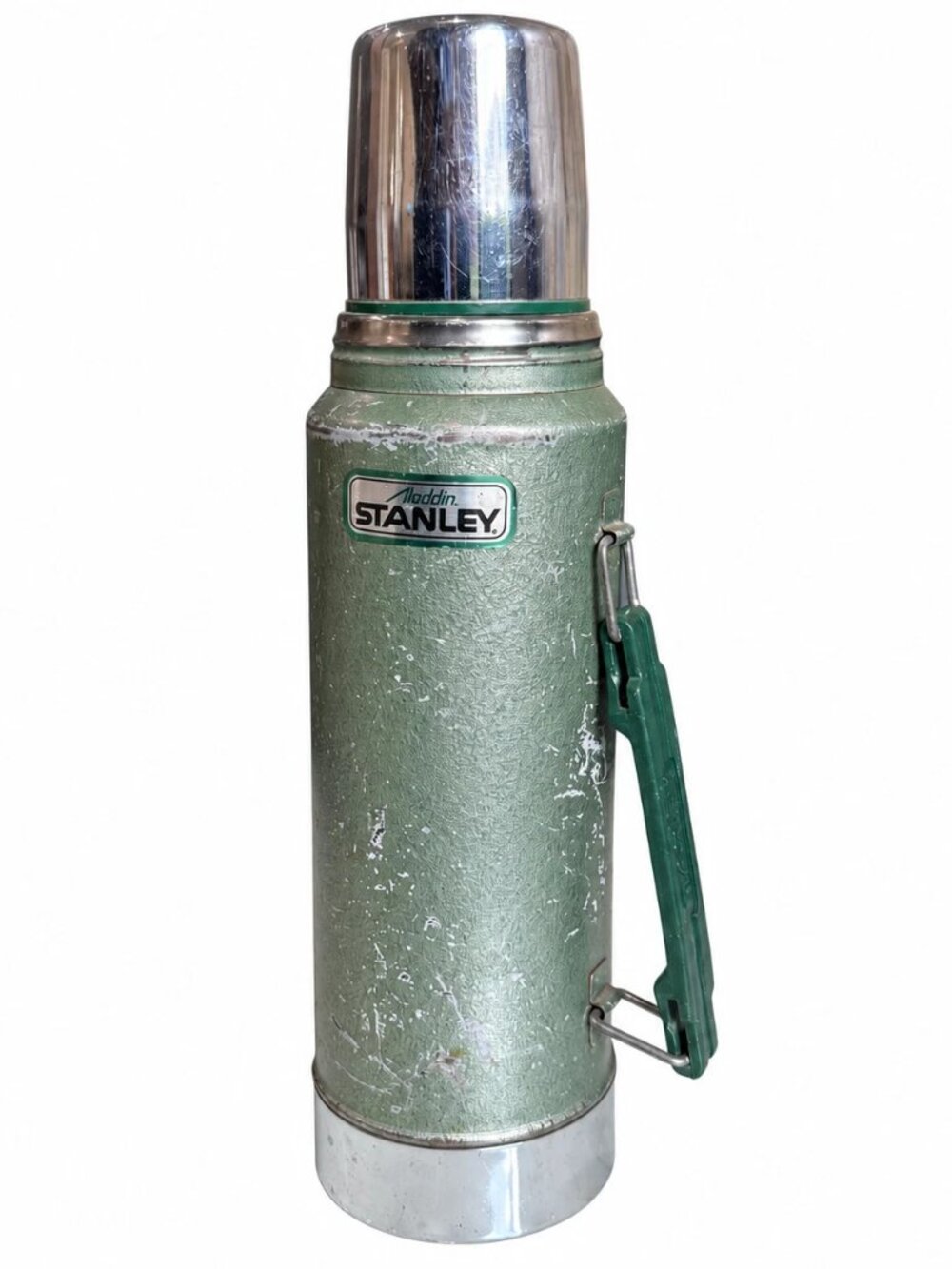 Vintage 1991 Aladdin Stanley A-944DH 1 Quart Thermos Green Made in USA